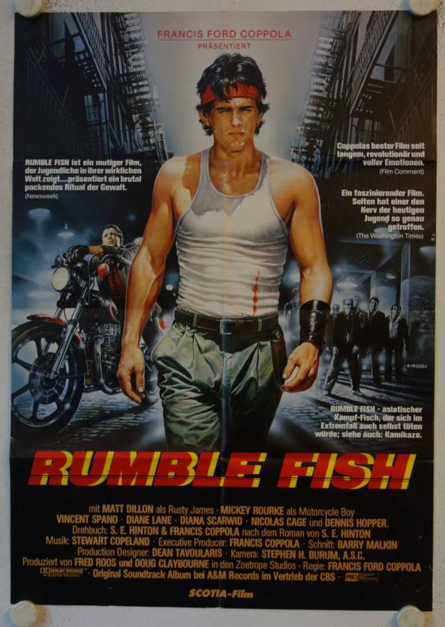 Rumble Fish original release german movie poster